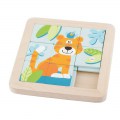 A4101640 01Schuif puzzel tijger van hout Tangara kinderopvang kinderdagverblijf inrichting Dieren puppie kliniek van hout Tangara kinderopvang kinderdagverblijf inrichting